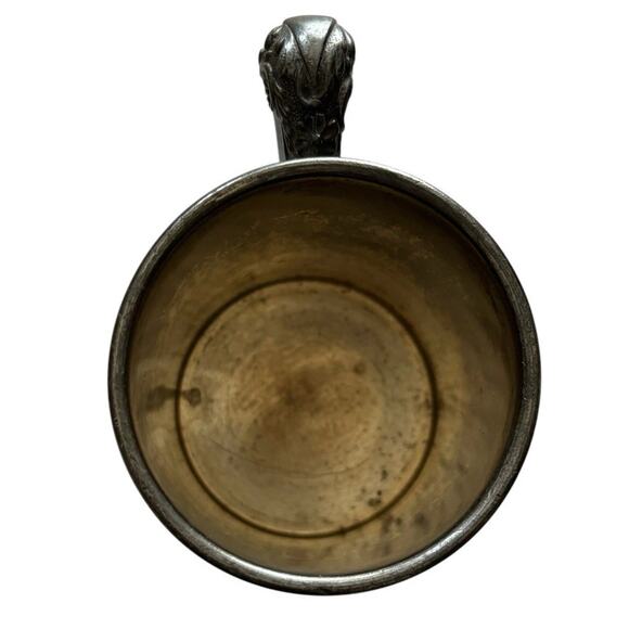 ROYAL MFG. CO. Triple Plate Flower Engraved “Lucile”Baptism Christening Cup - Picture 6 of 8